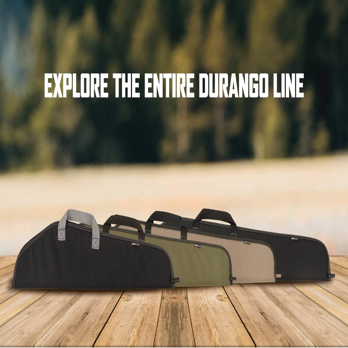 Case, Soft Allen Polyester, Rifle 602-46 46" Company Black, Durango