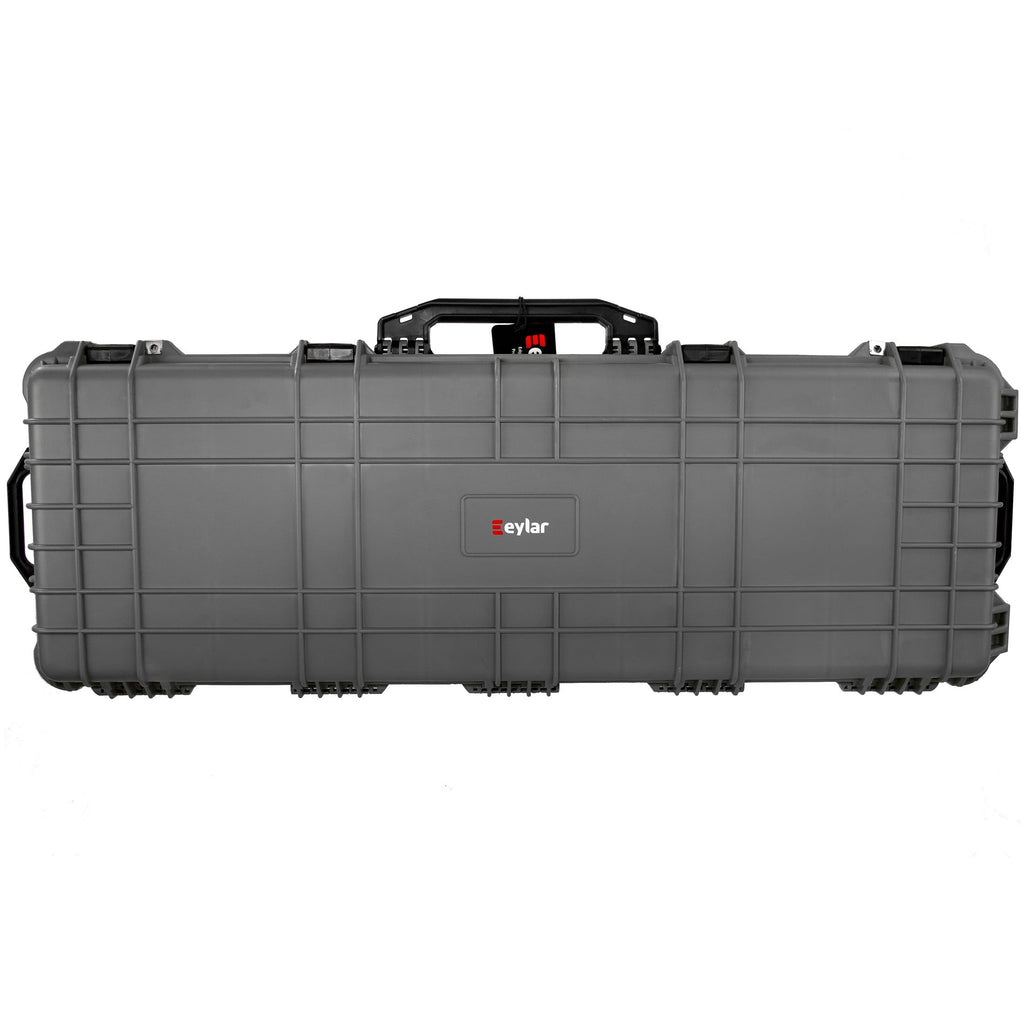 Hard Eylar Case with Foam, Fittings Valve Waterproof & Mil-Spec Crushproof, Roller Lockable Inch with Pressure Gray 38"