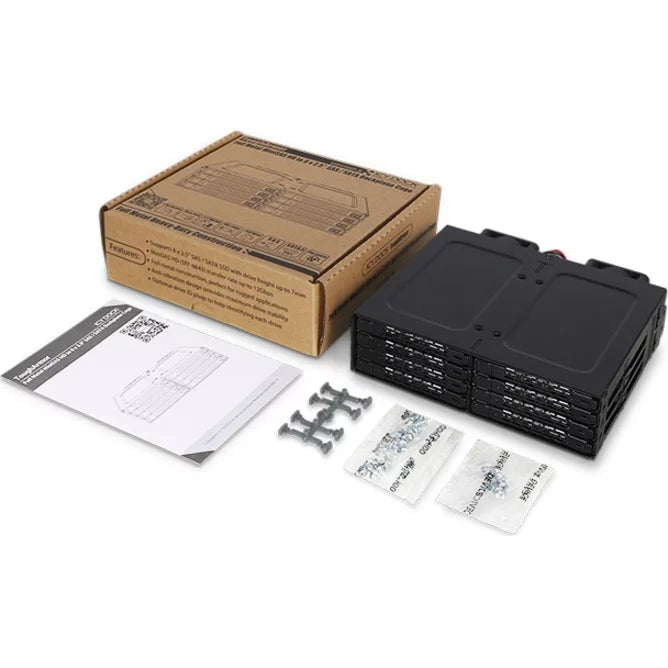 HDD Swap 5.25 ICY SSD in HD MiniSAS 8x2.5 bay MB998IP-B 1 RD x Hot Backplane