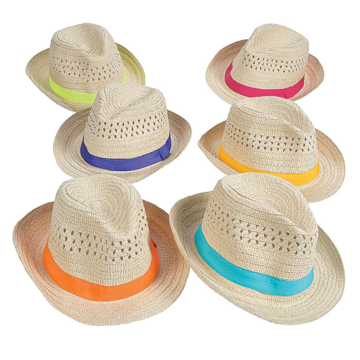 12 Pieces - Party - Wear With Band Fedora