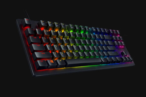 & Chroma Tournament Edition Optical Switches Gaming Lighting w/ Keyboard, RGB Razer Huntsman (Used) Linear