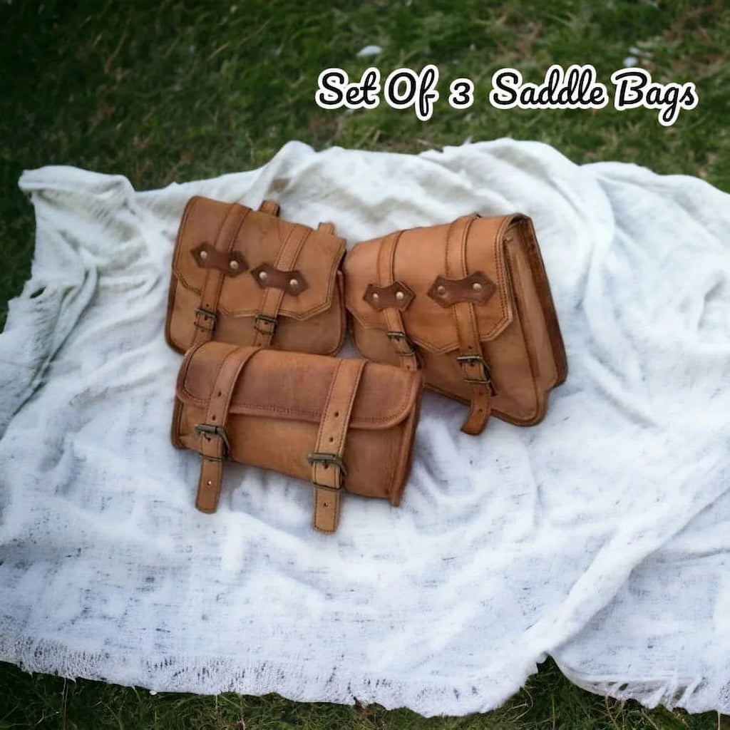 for - of Set Practical or Leather Her and Bag Him 3 Premium Gift Saddle Stylish