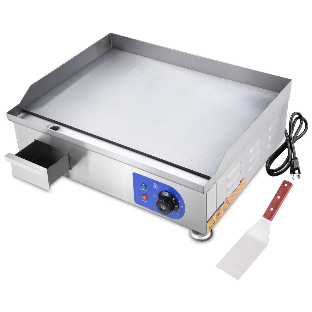 '- Steel High-Powered Electric Countertop with Cook - Griddle Precision Stainless