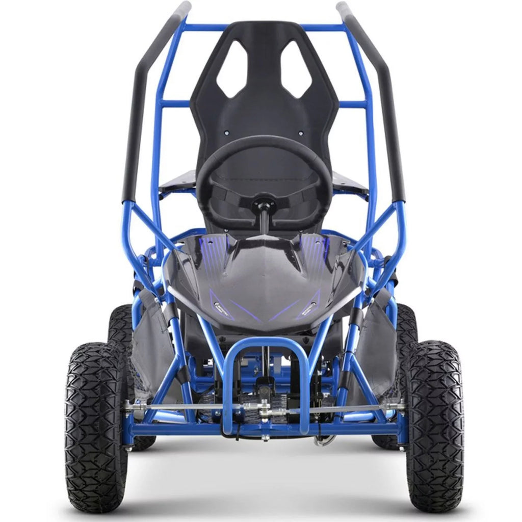MotoTec Electric Blue Maverick Go Kart 36v 1000w