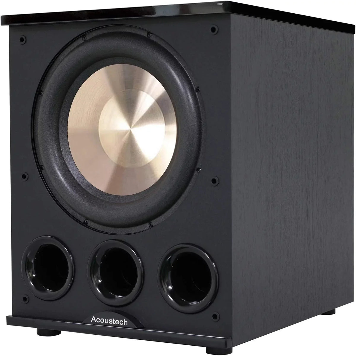 and I Tri-Tuned Feature Acoustech Down Ports with C Elite PL-300 Bass BASS Series to B Shaking 15Hz Room inch Powered 12 for Boost Subwoofer-1400W