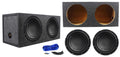 Box Subwoofers+Sealed DB1242DVC 2220 (2) Car Watt Audio Sub Enclosure 12” Polk