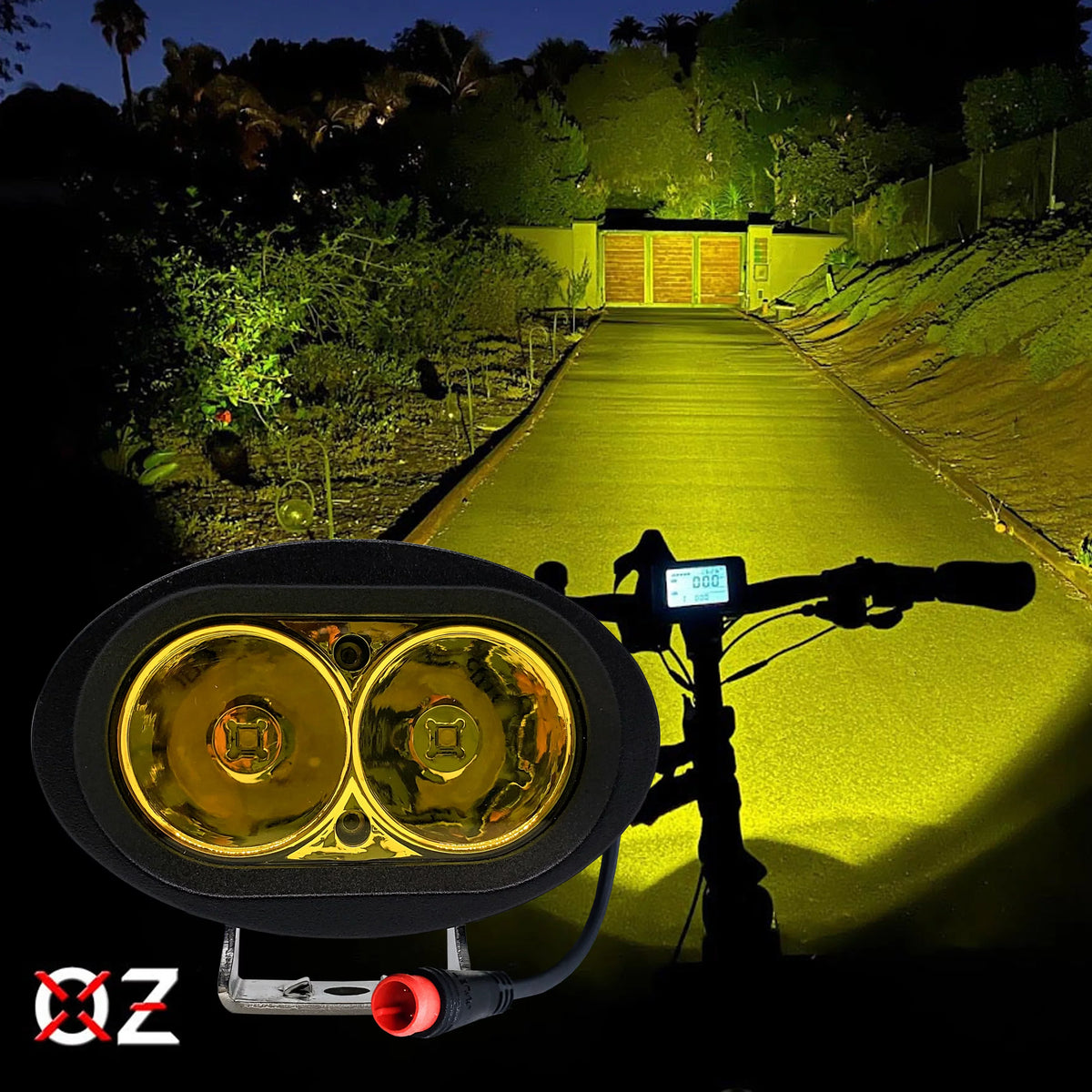 Vamoose Headlight High RadRunner OZ-USA Output LED RadMini E-bike RadExpand with Neon Compatible RadRover Mammoth Bikes Yellow Power Rad