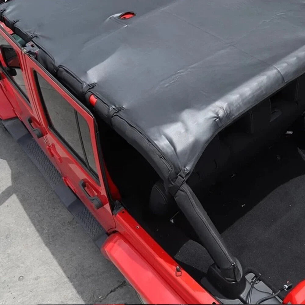 and Enjoy Easy Wrangler with - Leather JKU JK Top Protection Comfort Jeep 07-18 Installation Sunshade Sun for