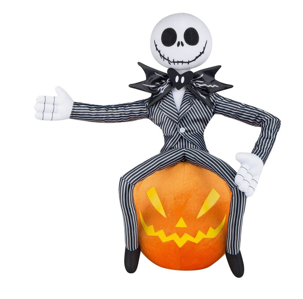 21" Skellington Jack Pumpkin Gemmy Halloween Jack Greeter Skellington