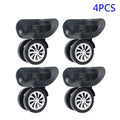 Wheels,4*2.55inch,4Pcs/Set,Swivel Replacement Wheels Luggage Black,Plastic,Dual Universal Roller Suitcase Wheel