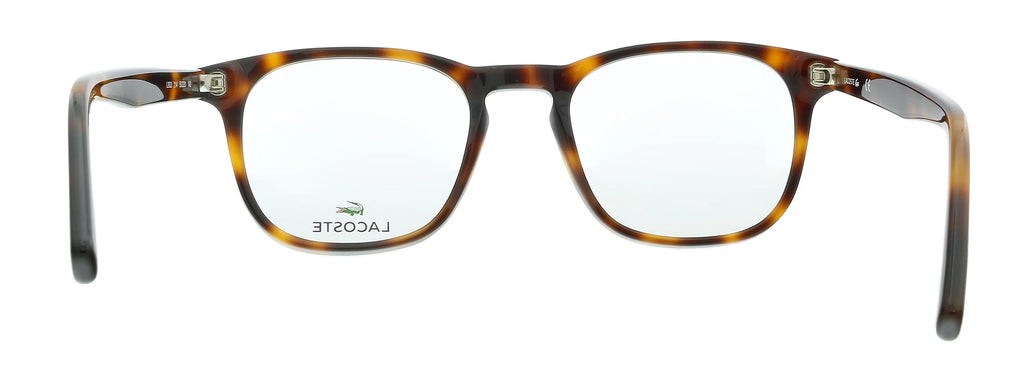 Lacoste Modified L2832 Rectangle Havana Eyeglasses mens 214 for
