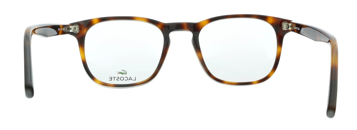 Lacoste Modified L2832 Rectangle Havana Eyeglasses mens 214 for