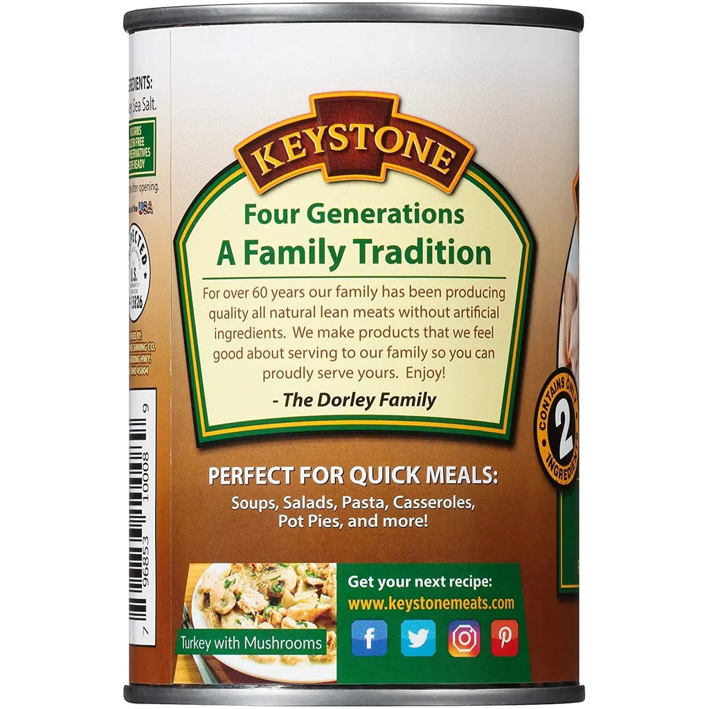 For Keystone Can Pack) oz Eat Survival (12 and Turkey Natural to Backpacking Emergency Food 14.5 All Ready Hiking Camping