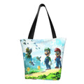 Capacity School Handbag Shoulder Bag Luigi Business Large Super Tote Work Beach Travel Cartoon Women's Shopping Mario For