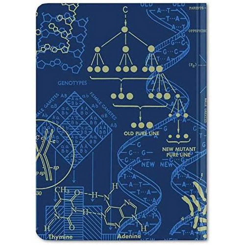 100% (Mini Notebook. Dot Hardcover, Grid Pages, DNA & Recycled) Genetics