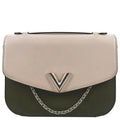 Bag Khaki Saddle Shoulder LOUIS Calfskin Very Green Pre-owned Leather VUITTON