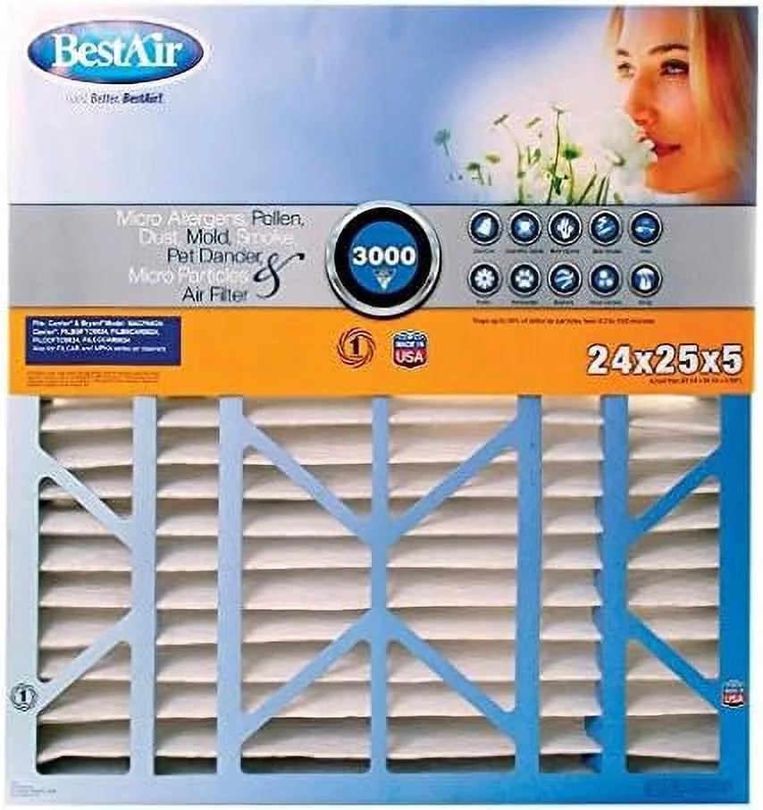 K of Air in.- CB2425-13R 25 x 5 Filter Pack 2 B 24 x