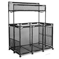 Mesh Bin - - Blue Wheels Organize with Pool Pool Cart 10 Essentials Storage