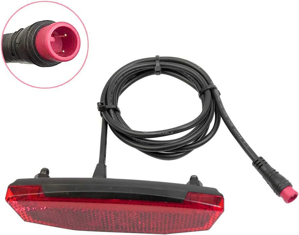 Riding Connector, Tailight Tail Light Equipment LED Accessories EBike 6V60V Bike Night Light, Waterproof Electric Warning