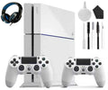 Kit 500GB Gaming New White, With Console 4 PlayStation Sony Like Headset 2 Cleaning Controller