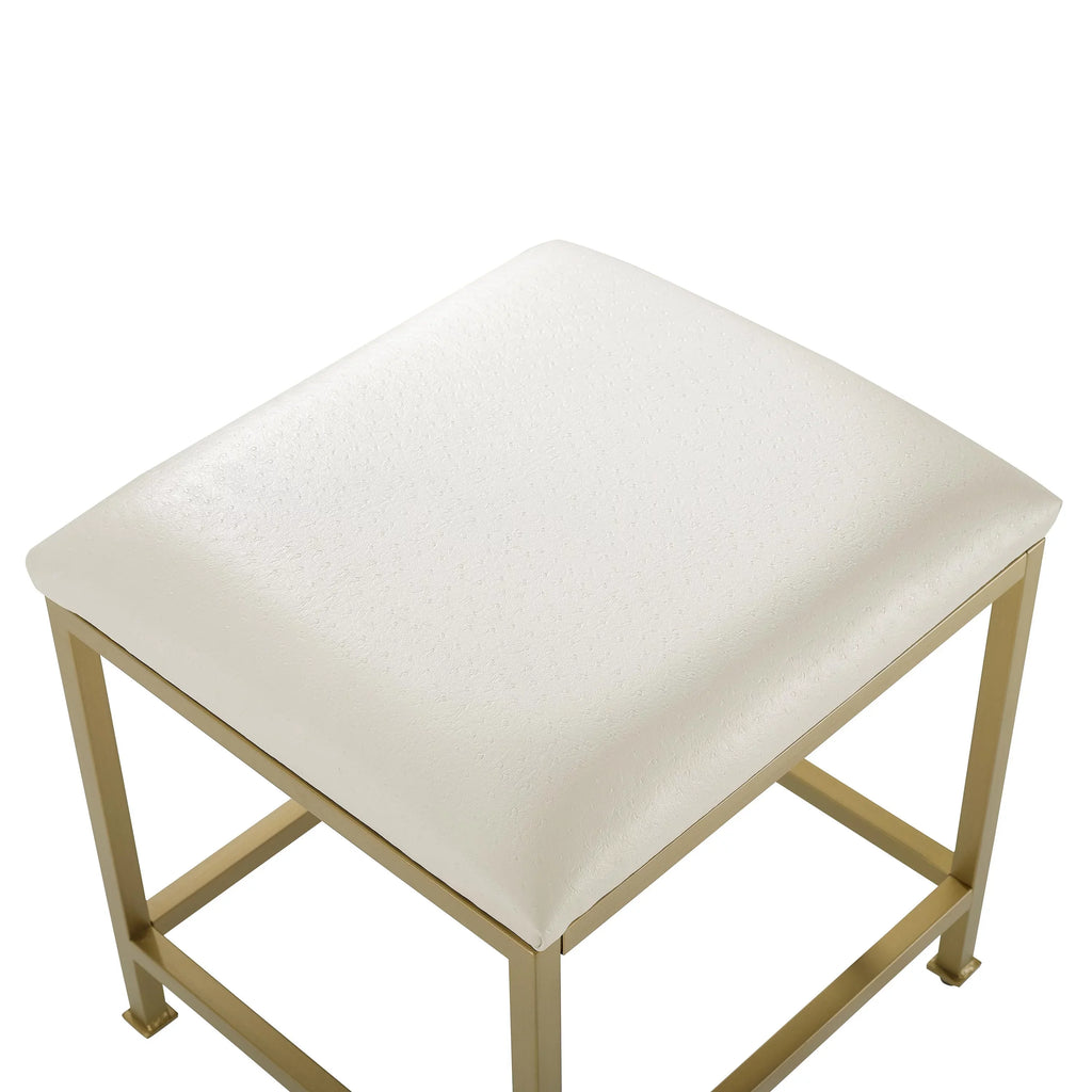 Vanity Aimee Gold Soft Stool