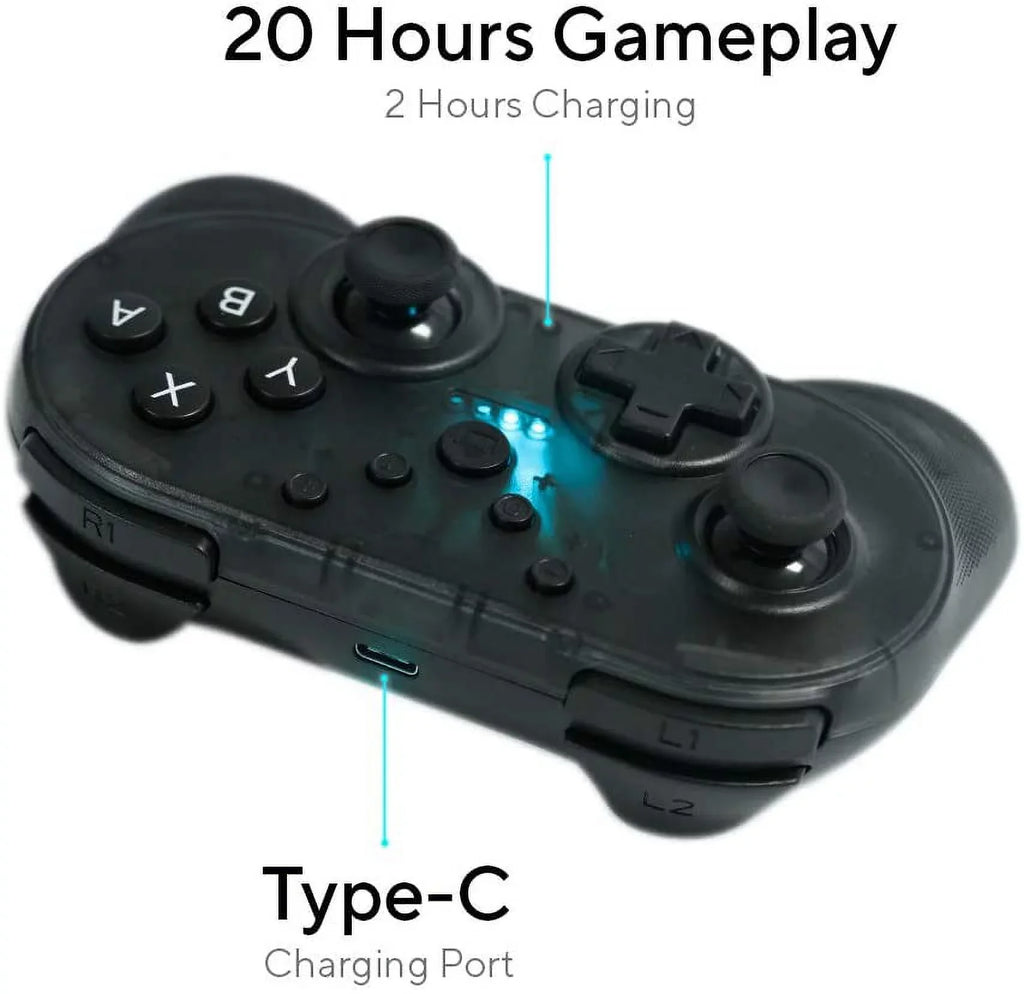 Turbo Gamepad Accessory] w/ Amiibo YOOL Mini NFC + Mode Support Wireless [Nintendo Switch