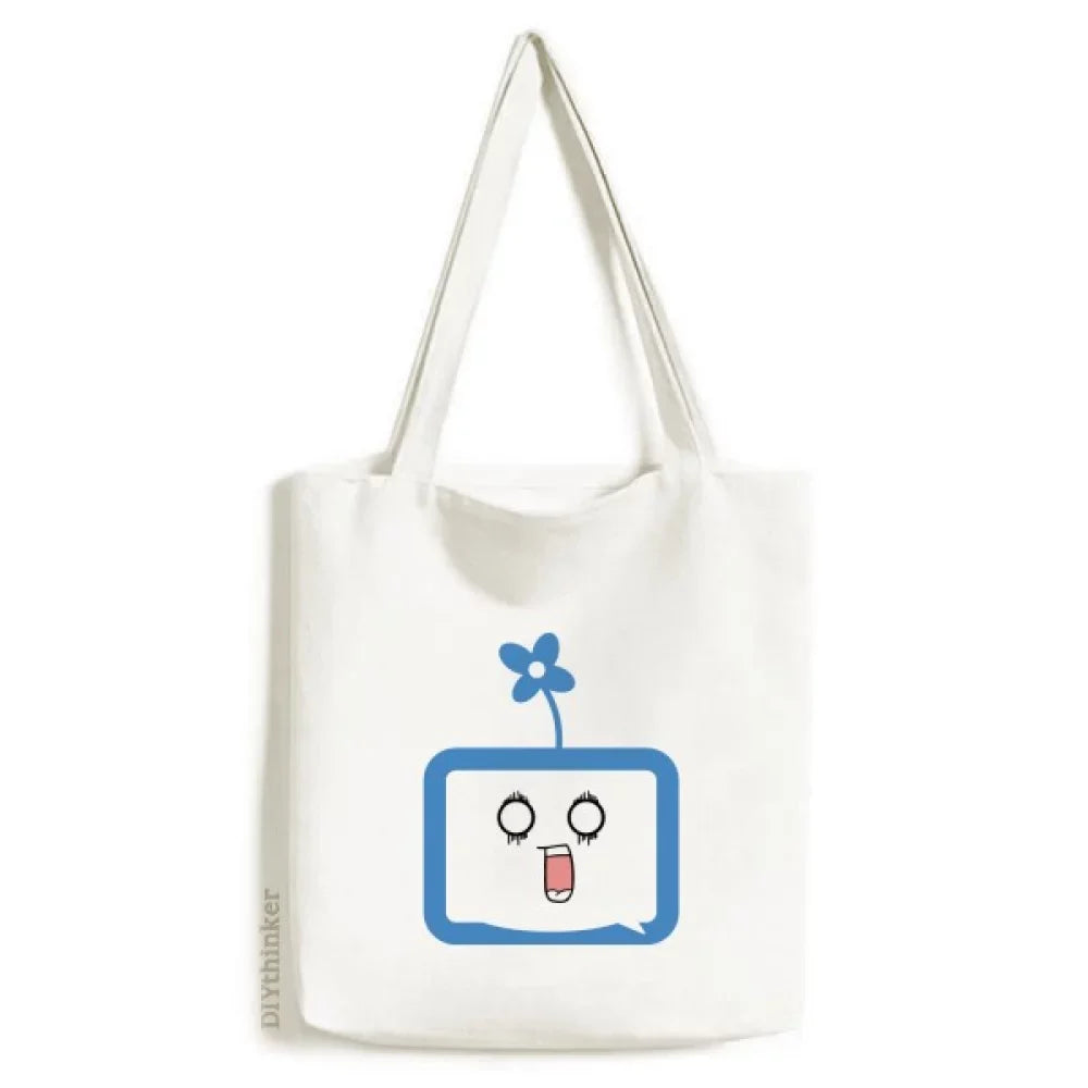 Shopping Canvas Handbag Satchel TV Small Original Casual Tote Happy Bag Surprised Clover