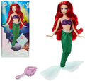 Ariel Classic w Princess Figure New Doll Little Hairbrush Boxed Mermaid Brush 11.5”
