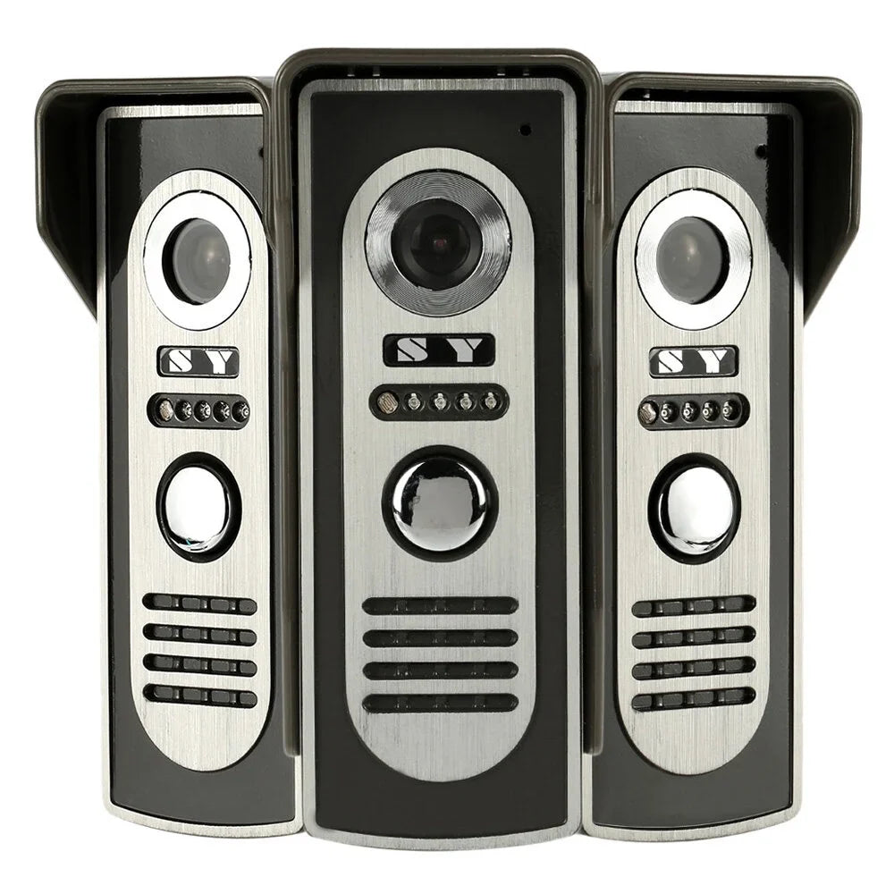 Unlock Visual View Phone Video Night Infrared for Indoor Home Door and with Wired Rainproof System Outdoor Monitor Doorbell 7” support OWSOO
