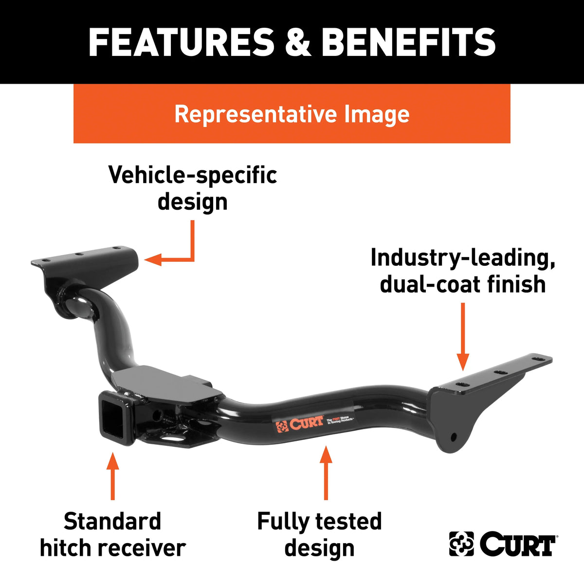 CURT installation hardware Hitch, Class Trailer 3 includes