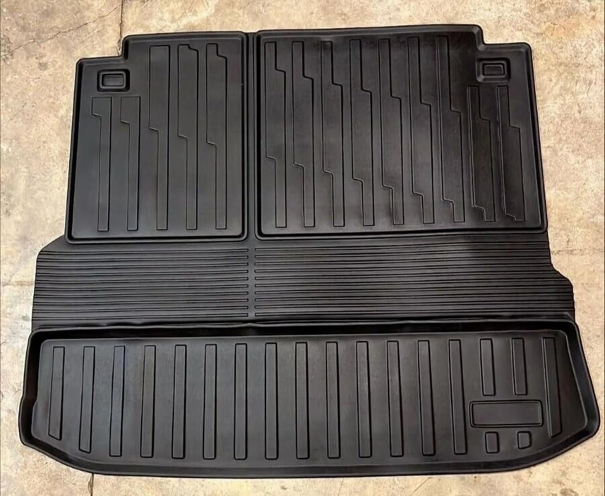 2020-2024 EACCESSORIES for Trunk Design Cars Pre-Cut Toyota Boot Car EA Lip Tray Mat Non-Slip Mats Highlander with Cargo Raised Trunk – Laser – Mat Pad Weather-Resistant for Trunk – Liner –