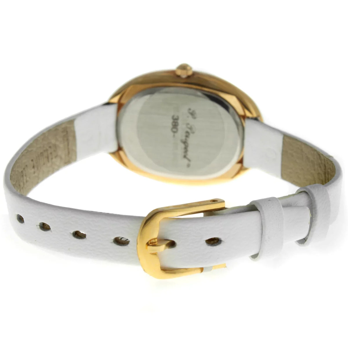 Leather Vintage 380-17 Watch Case White Peugeot Oval