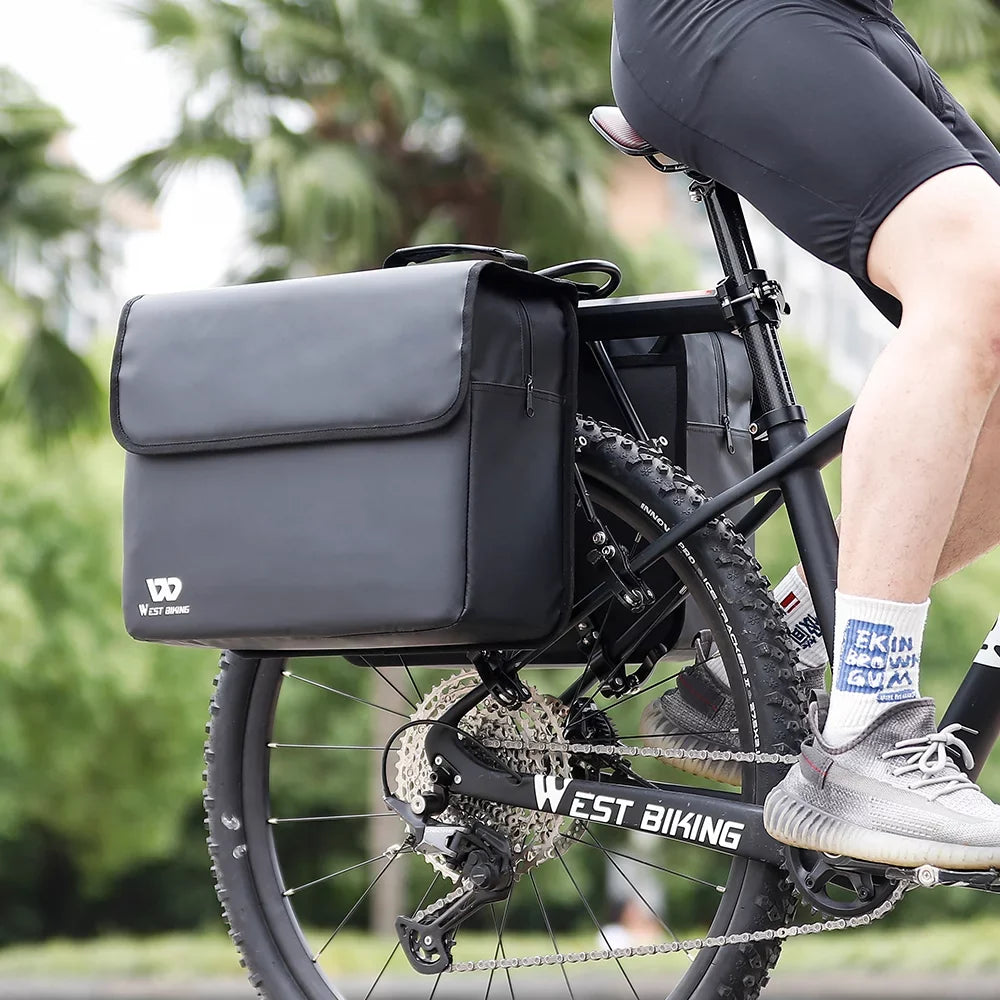 Carriers Seats Capacity Carriers Rear Bag Seats BIKING Trunk Large WEST Cycling Bags Luggage Bag Waterproof Rack
