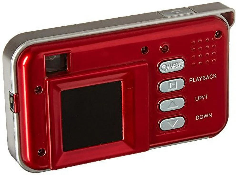1.5-Inch 38STR Vivitar System Red 3.1 MP Body vstyle LCD Compact Camera with 1pc