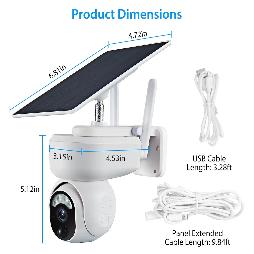 Camera Color Outdoor Battery WIFI Powered Audio Night Home Camera 1080P Siren Light Vision Detection Surveillance for Human iMounTEK Flood Wireless Security Solar 2-Way