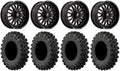 Kawasaki MotoRavage ARC Black 18" Teryx Wheels Tires XL 40" Mule Fuel