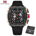 Masculino Chronograph Sport Men Waterproof Wristwatch Fashion Strap Watch Silicone Top Blue Luxury Watches Brand Relogio Quartz