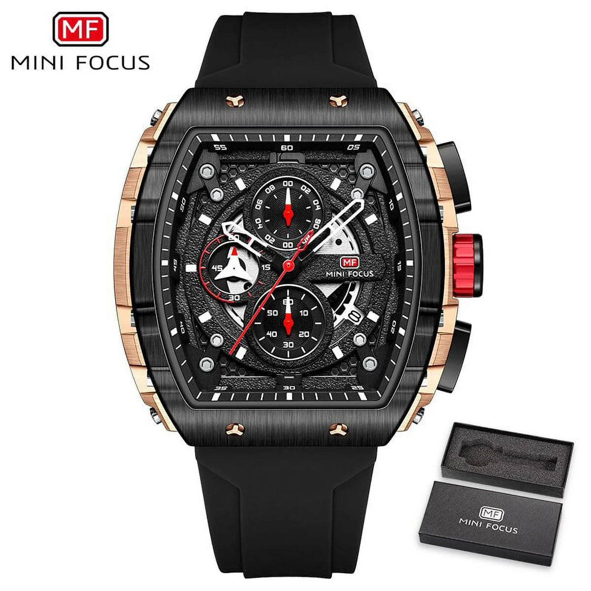 Masculino Chronograph Sport Men Waterproof Wristwatch Fashion Strap Watch Silicone Top Blue Luxury Watches Brand Relogio Quartz