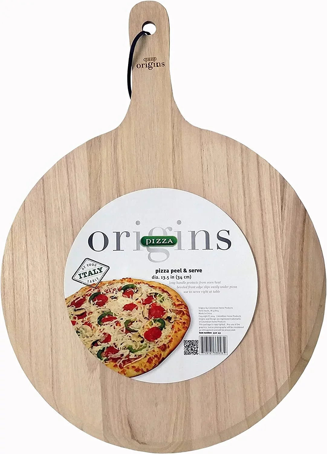 Round Pizza Origins Wood, 13 by Peel, 21-Inch Italian