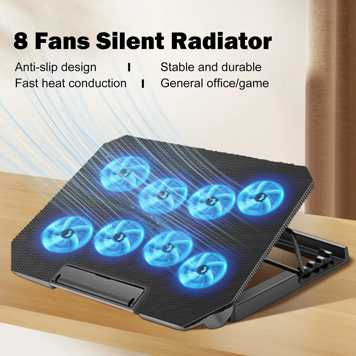 Strength 10-15.6 and 2 USB with Inch Fan Fan, Ports Cooling Laptop Htovila Adjustable