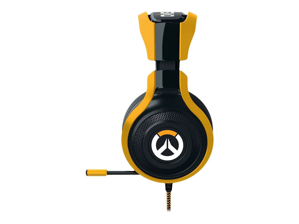 Rotating Control Edition: In-Line Razer Ear Retractable with PC, Headset Works PS4, Switch, Cups ManO'War Overwatch Mic Audio One, Devices - Unidirectional Mobile - Gaming Xbox Tournament - &