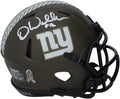 Fanatics Service Mini Waller Autographed Helmet Giants - Riddell York Darren Salute Certified Authentic Speed to New 2022