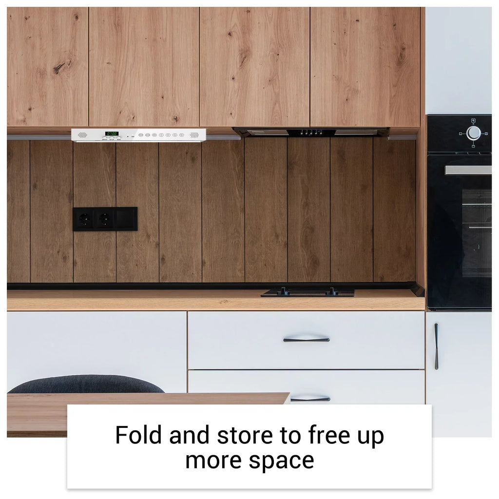 Sylvox Under 11.0 Foldable Kitchen Supports Flap Android Cabinet Bluetooth WiFi 15.6" TV down Smart TV Timing TV