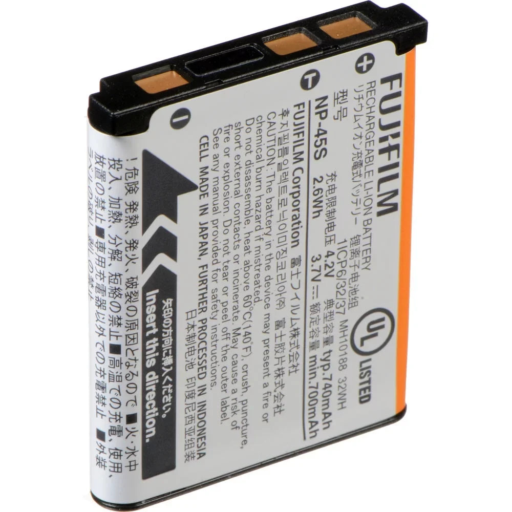 740mAh) Genuine (3.7V, Original Rechargeable Battery NP-45S Lithium-Ion FUJIFILM
