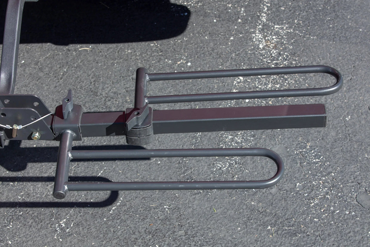 80 Car 10104071 Foldable Hyper lbs. Rack Capacity 2-Bike Tough Hitch-Mount Platform