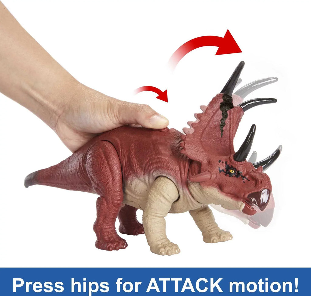 Diabloceratops Sound Action Dinosaur Motion & Wild Jurassic Toy, Roar World Dominion Figure