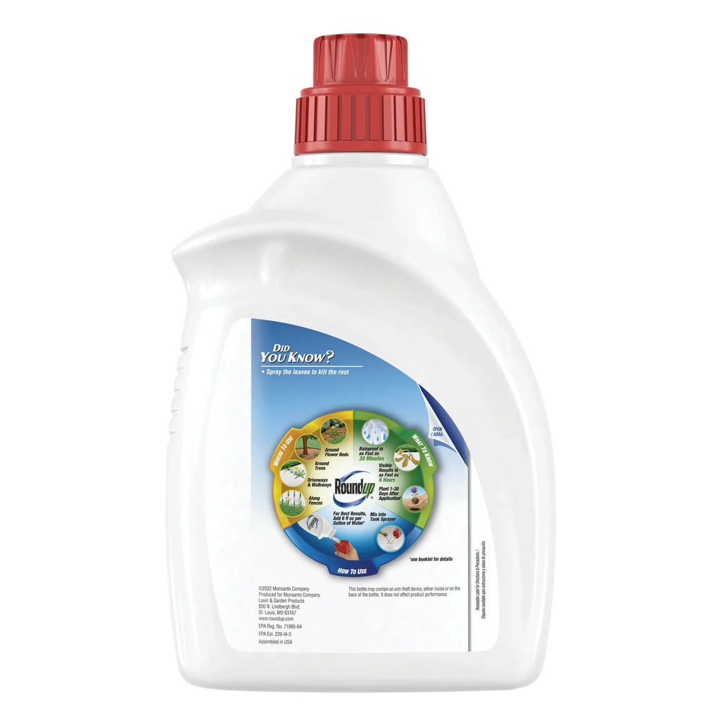 Grass fl.oz. Other Use and Your Roundup Yard, Concentrate, Killer₄ of Weed & Flower in Beds 64 Areas