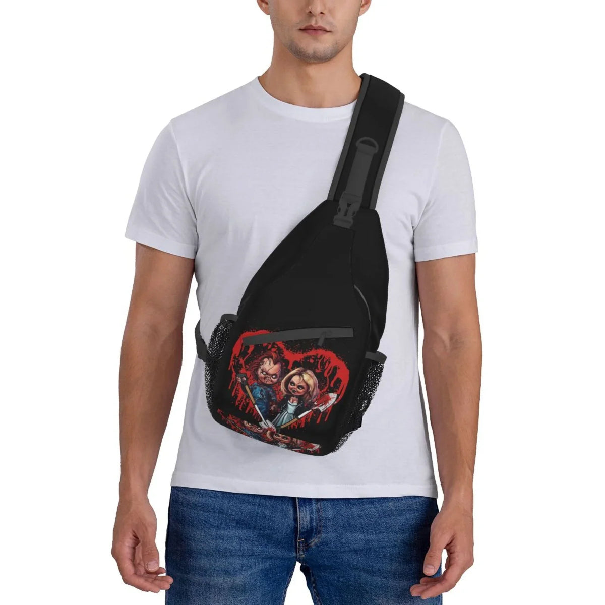Bags Hiking Unisex Of Travel Crossbody Chucky Men Gifts Bag Backpack Shoulder Sling Women Play Bride For Daypack Chest