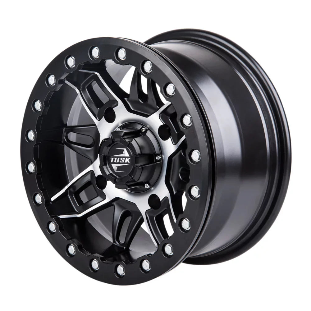 Pack) Wheel Wasatch HD10 Machined/Black For 2.0 4/137 Beadlock Tusk 15x7 5.0 + CAN-AM Pro (2 Limited Defender 2021-2022