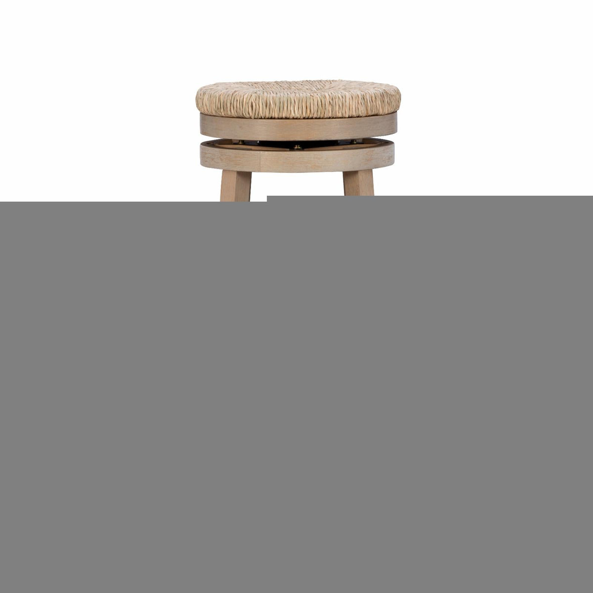 31 Stool Natural Bar in. with - Rush Powell Swivel Natural Morgan